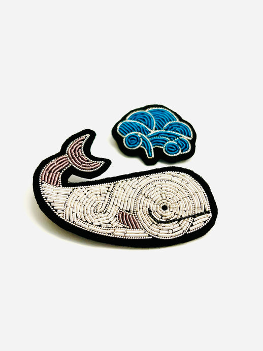 The Harley Gallery Shop Online // Macon and Lesquoy beaded whale brooch