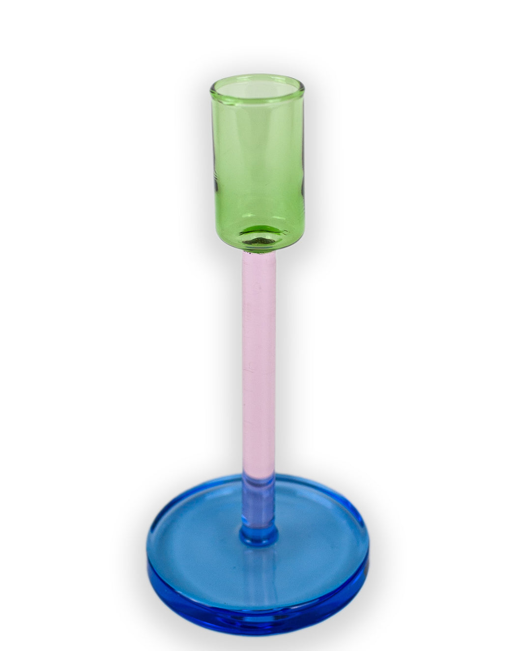 Block Design - Green, Pink and Blue Candlestick
