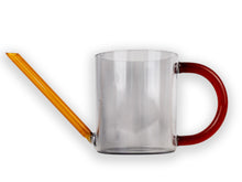 Load image into Gallery viewer, Block Design - Orange, Grey and Red Glass Watering Can
