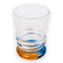 Load image into Gallery viewer, Bob Crooks - Blue and Yellow Glass Tumbler
