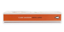 Load image into Gallery viewer, Book by Clare Jackson - Devil Land, picture shows the spine of the book. For sale at the Harley Foundation online shop.
