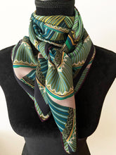 Load image into Gallery viewer, The Harley Online Art Gallery Shop // Silk scarf inspired by the history of the Welbeck Estate - The Cavendish Scarf
