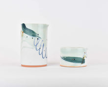 Load image into Gallery viewer, The Harley Shop, Two jugs by Adam Frew, hand thrown and decorated porcelain with organic brush-strokes.
