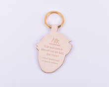 Load image into Gallery viewer, The Harley Online Gallery Shop // David Attenborough key ring face quote
