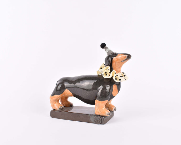 The Harley Gallery Shop Online // Gwen Vaughan Circus Sausage Dog figurine