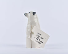 Load image into Gallery viewer, The Harley Gallery Shop Online // Jane Maddison handmade ceramic winebreather - Polar bear design (side)
