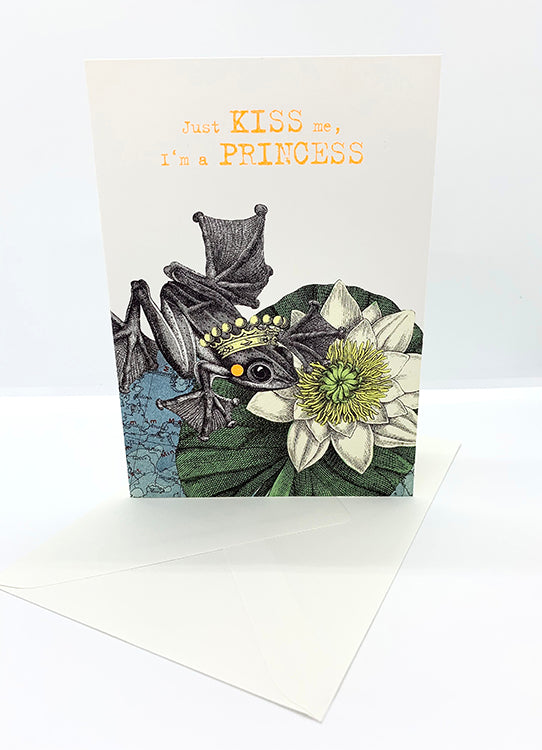 The Harley Gallery Online Shop // Princess Frog - Illustrative Greeting Card 