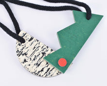 Load image into Gallery viewer, The Harley Gallery Shop Online // Linoleum necklace handmade by Roslyn Leitch with red dot detail
