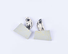 Load image into Gallery viewer, The Harley Gallery Online Shop // Linoleum earrings by Roslyn Leitch (back)
