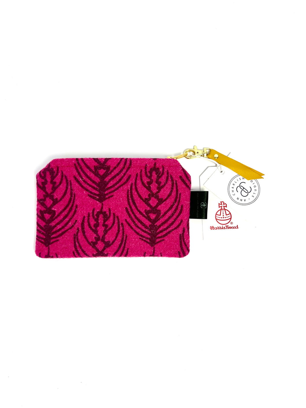 The Harley Gallery Shop // Pink tweed pouch bag by Ann Charlish