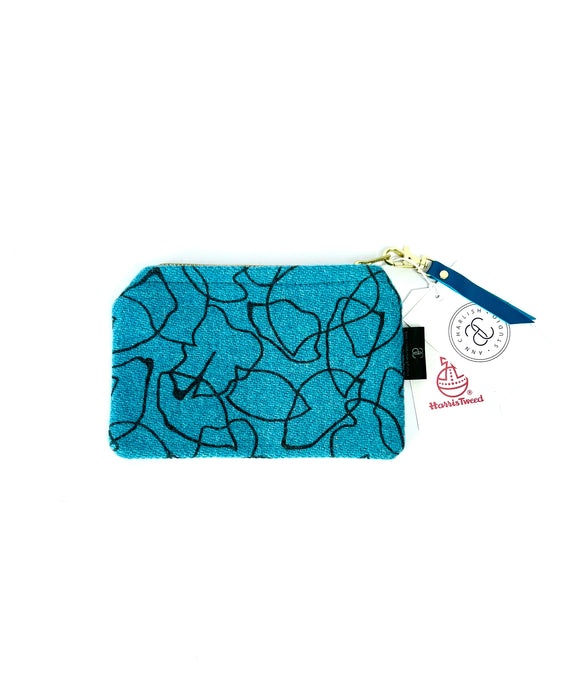 The Harley Gallery Shop // Blue tweed pouch bag by Ann Charlish