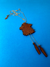Load image into Gallery viewer, The Harley Art Gallery Shop Online // Engraved wood handmade cuckoo clock necklace
