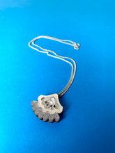 Load image into Gallery viewer, The Harley Gallery Shop Online // Silver acrylic and wood necklace from Wolf and Moon
