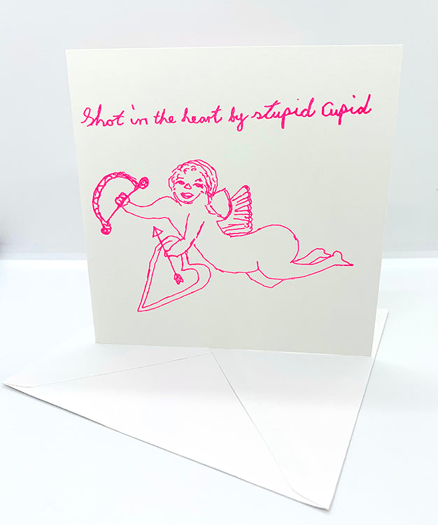 The Harley Gallery Online Shop // Stupid Cupid - Illustrative Greeting Card 